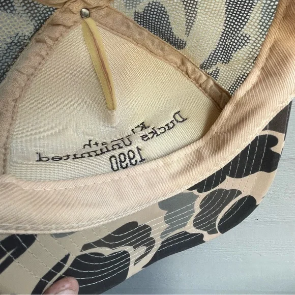 Vintage Ducks Unlimited Hunting Camo Hat Cap - Picture 4 of 15